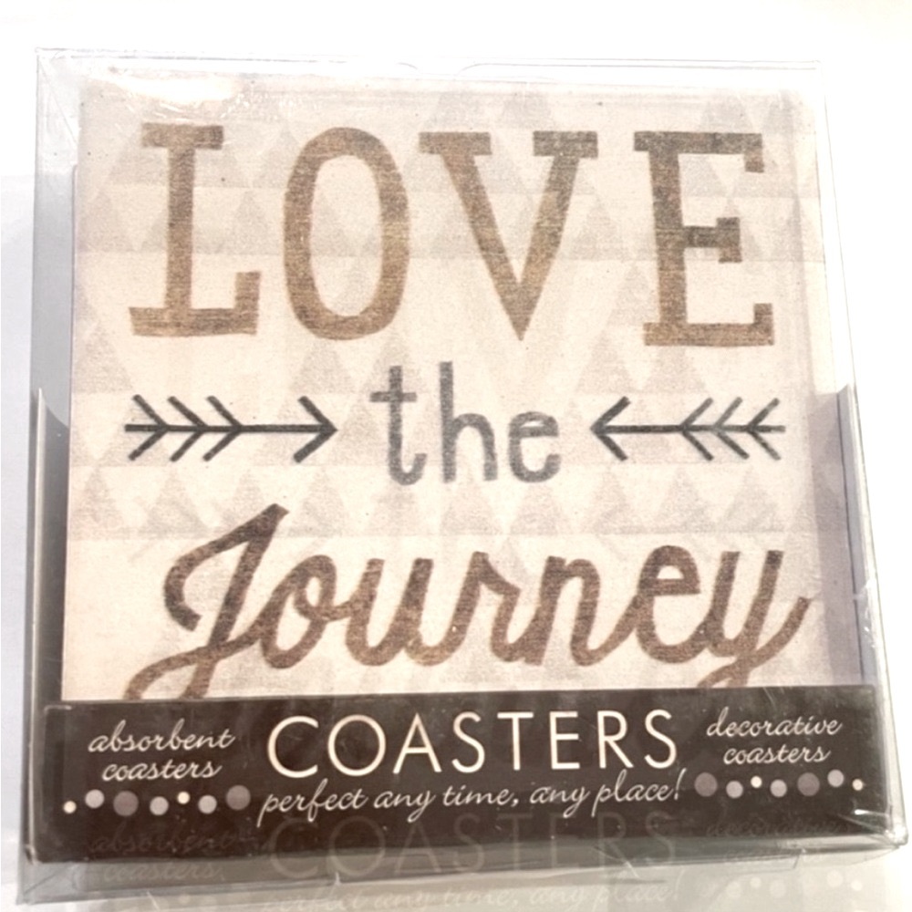 Thirstystone Absorbent Dolomite Natural Stone Coaster Set Love The Journey